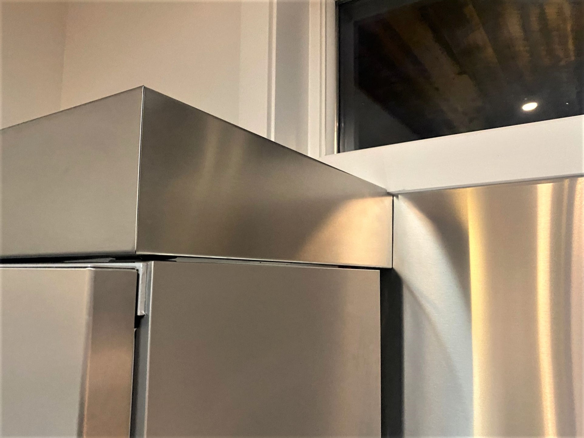Custom stainless steel countertop